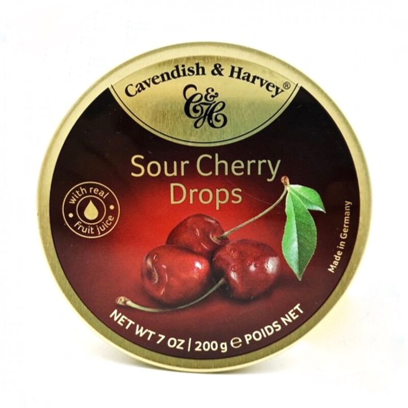 CAVENDISH & HARVEY - SOUR CHERRY DROPS - 200G | The Famous Arthur Daley's